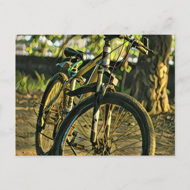 Biking Artwork Postcard (Front)