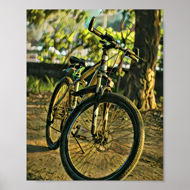 Biking Artwork Poster (Front)