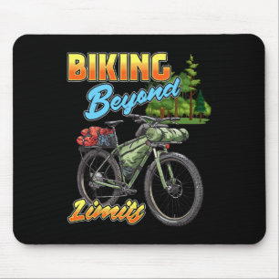 Biking Beyond Limits Mountain Bike Camping Bikepac Mouse Mat