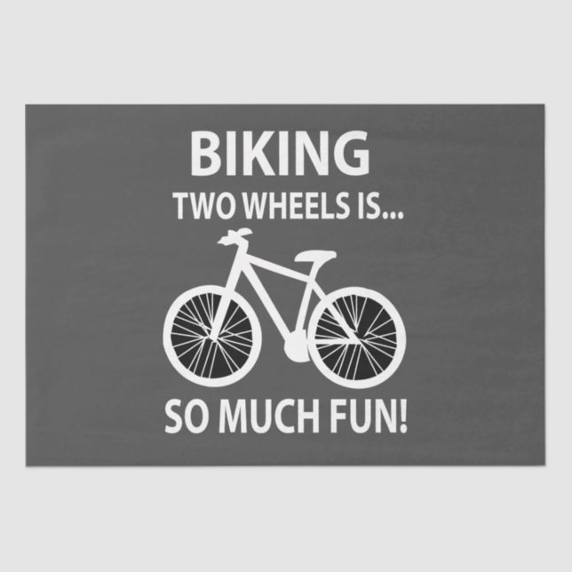 Biking Bicycle Cycling Cyclist Biking Tissue Paper (Front)