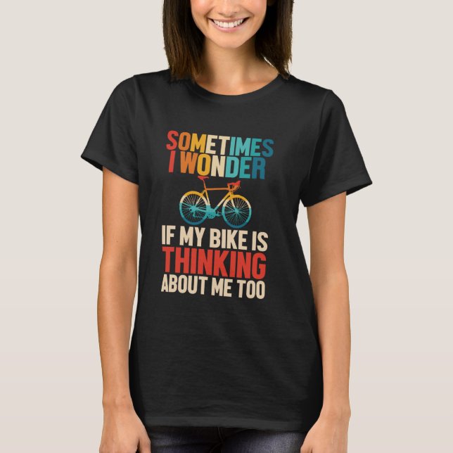 Biking Bike Rider Cyclist Funny Mountainbike MTB C T-Shirt (Front)