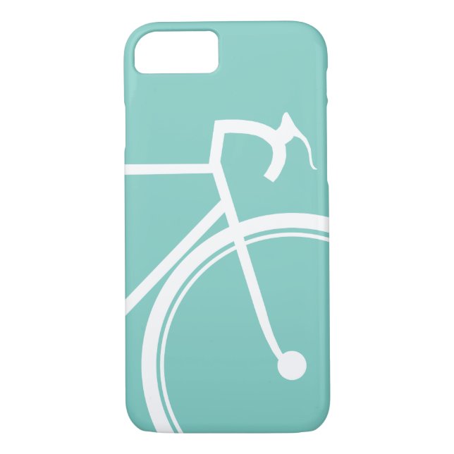 Biking Bikers Turquoise Blue Case-Mate iPhone Case (Back)