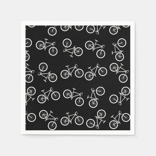 Biking Birthday Party Napkin (Front)