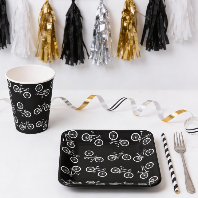 Biking Birthday Party Paper Plate (Creator Uploaded)