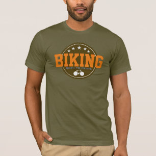 BIKING 'born to pedal' cool T-Shirt