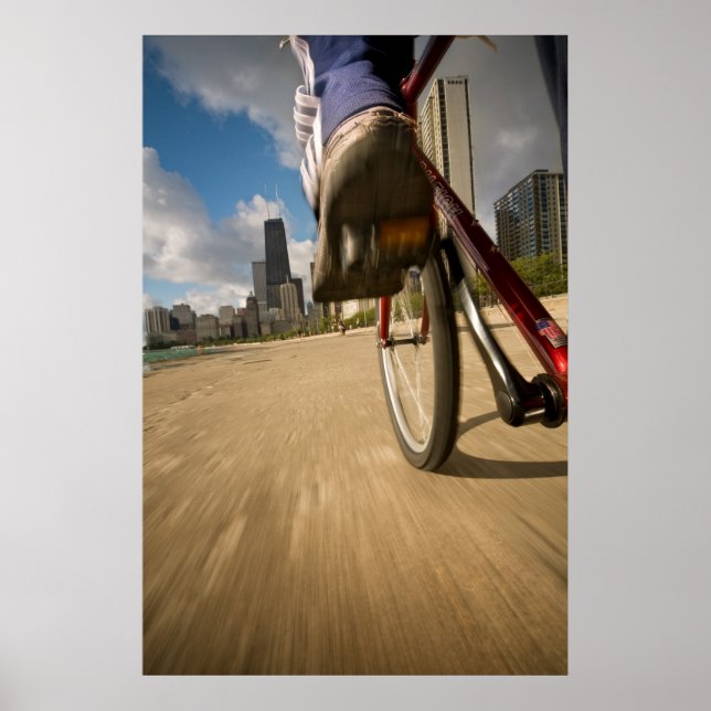 Biking Chicago's Lakefront Poster (Front)