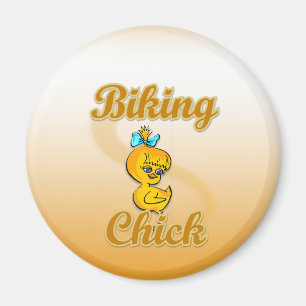 Biking Chick Magnet
