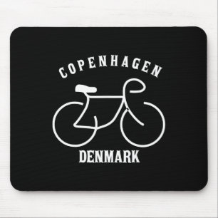 Biking Copenhagen Denmark Graphic Mouse Mat