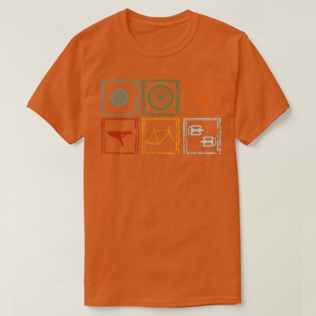 Biking Cute Bicycle T-Shirt (Design Front)