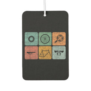 Biking Cycling Vintage Bicycle Parts Cyclist Gifts Car Air Freshener