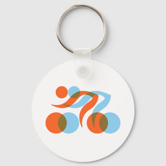 Biking_Fever_2_cyclers.png Key Ring (Front)