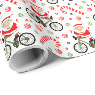 Biking Holiday Gift Wrapping Paper