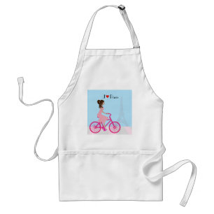 Biking in Paris Apron