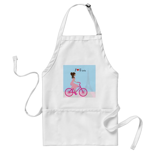 Biking in Paris Apron (Front)