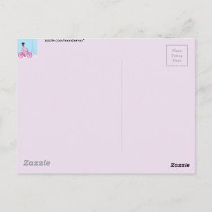 Biking in Paris Postcard