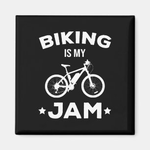 Biking Is My Jam Bike Lover Cycling Bicycle Mounta Magnet