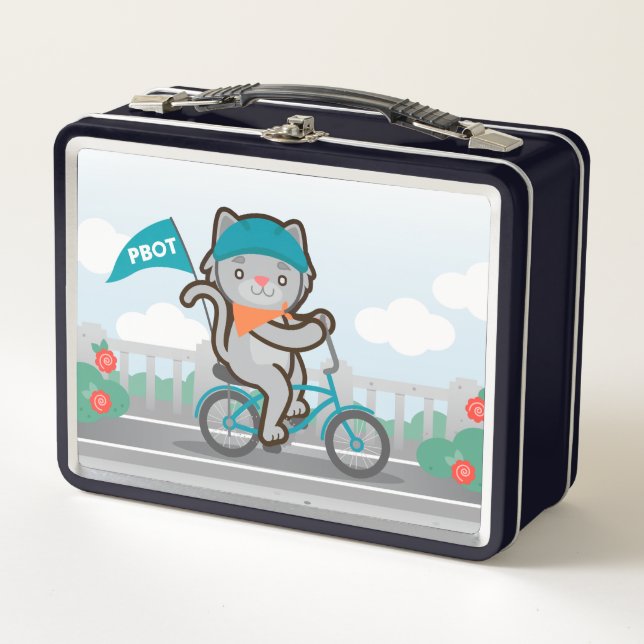 Biking Kitty Lunchbox (Front)