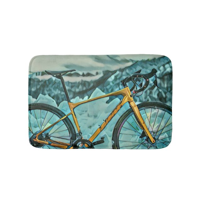 Biking Lover Gift Bath Mat (Front)