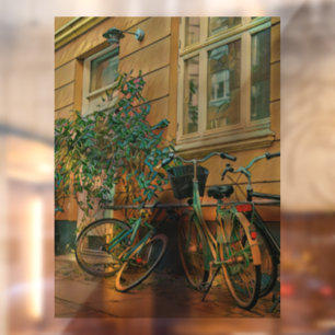 Biking Lover Gift   Cycling Painting Window Cling