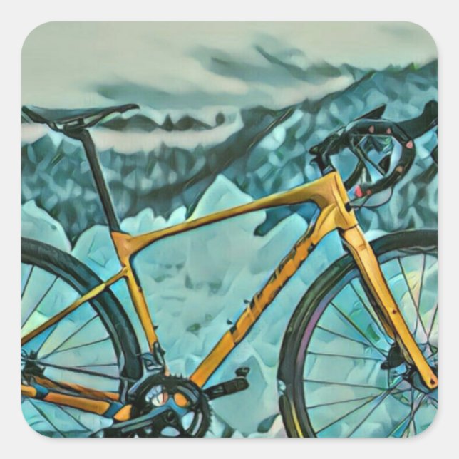 Biking Lover Gift Square Sticker (Front)