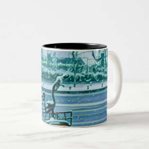 Biking Lover Gift Two-Tone Coffee Mug