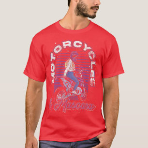 Biking Motorcycles And Mascara Women Motorbike Bik T-Shirt
