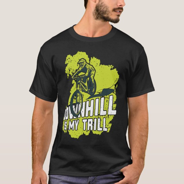 Biking MTB Shorts MTB Gloves Downhill Mountain Bik T-Shirt (Front)