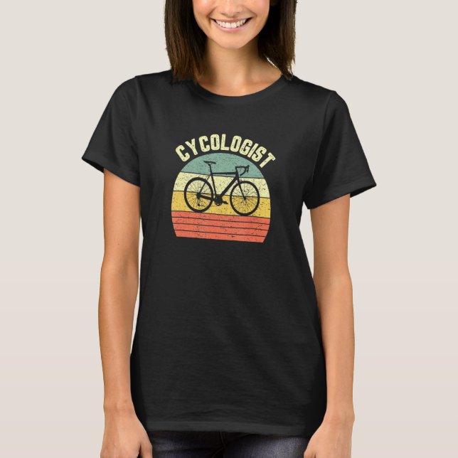 Biking Psychology Sarcasm Cyclist Cycling T-Shirt (Front)