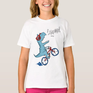 Biking T-Rex Roar T-Shirt