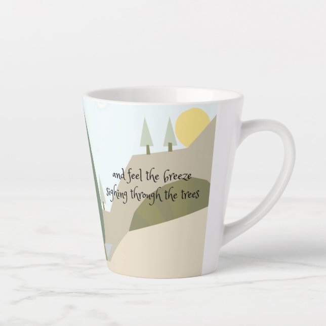 Biking through the countryside poetry mug (Right)