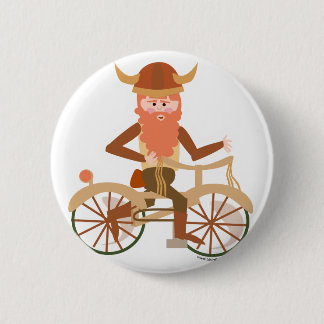Biking Viking 6 Cm Round Badge