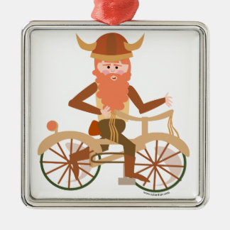 Biking Viking Metal Tree Decoration
