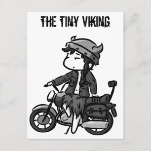 Biking Viking Postcard