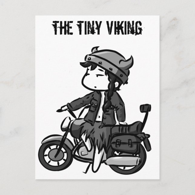 Biking Viking Postcard (Front)