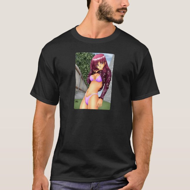 Bikini Anime Girl T-Shirt (Front)
