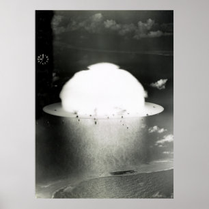 BIKINI ATOLL HYDROGEN BOMB TEST 1946 POSTER