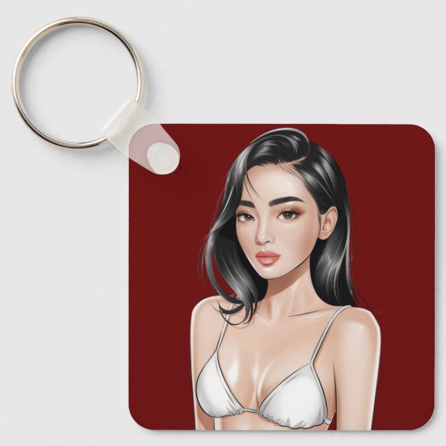 Bikini Babe Keychain (Front)