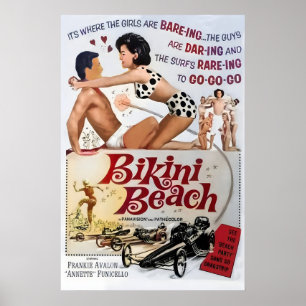 Bikini Beach, Annett Funicello, Frankie Avalon Poster
