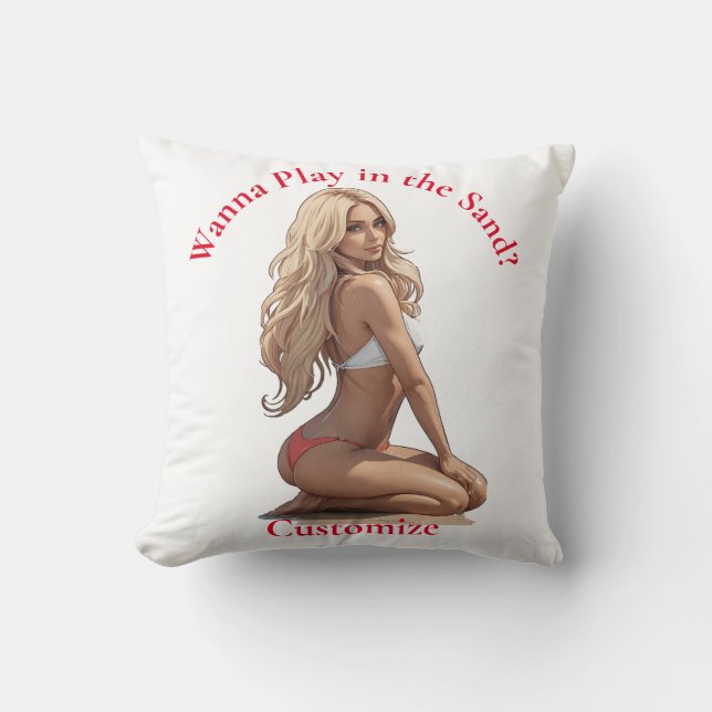 Bikini Beach Girl Thunder_Cove  Cushion (Front)