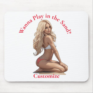 Bikini Beach Girl Thunder_Cove  Mouse Mat