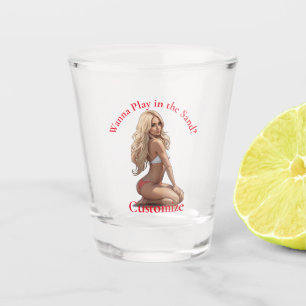 Bikini Beach Girl Thunder_Cove  Shot Glass