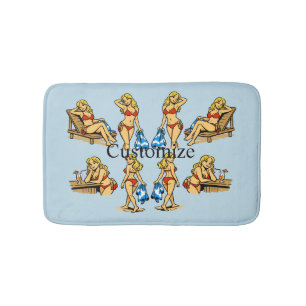 Bikini Beach Time Thunder_Cove Bath Mat