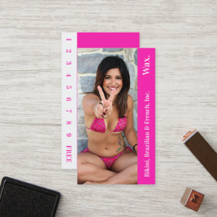 Bikini Brazilian French Wax Photo Loyalty Card