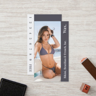 Bikini Brazilian French Wax Photo Loyalty Card