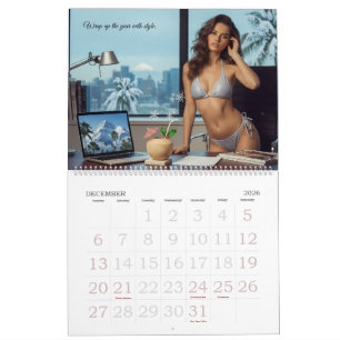 Bikini Business Wall Calendar Glamour Beach Models
