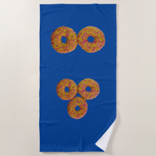 Bikini doughnuts beach towel