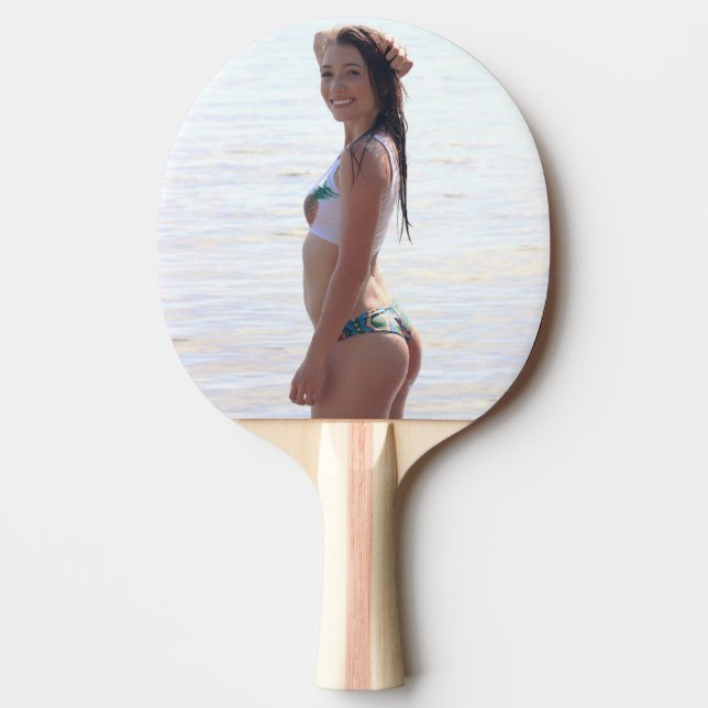 BIKINI G-STRING BEACH GIRL PING PONG PADDLES (Front)