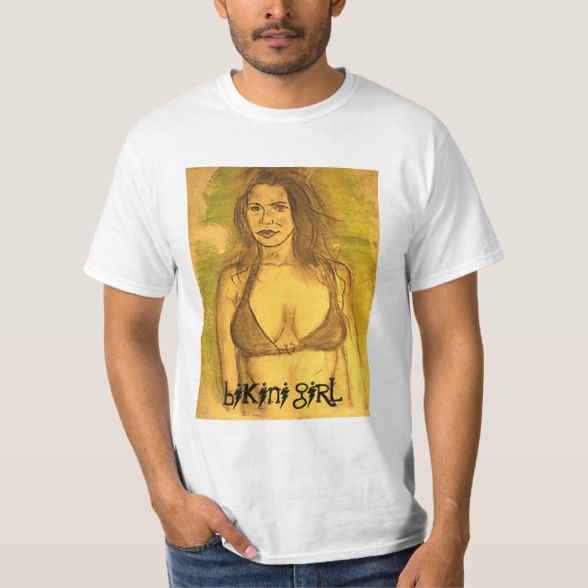 bikini girl art T-Shirt (Front)