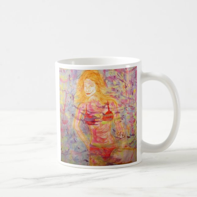 bikini girl coffee mug (Right)