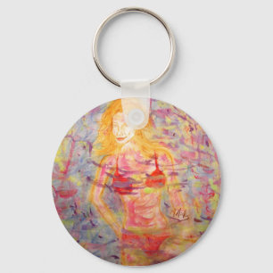 bikini girl key ring